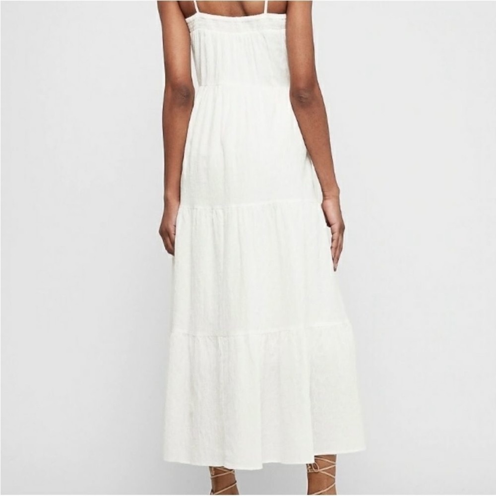 Express Summery Cream Colored Maxi Dress - Picture 2 of 4